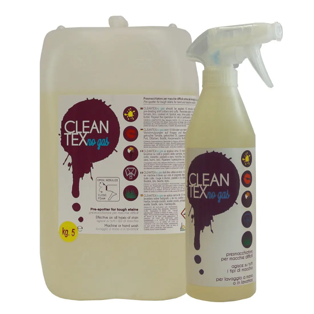 Detașant profesional fără gaz - CleanTex No Gas, 5L