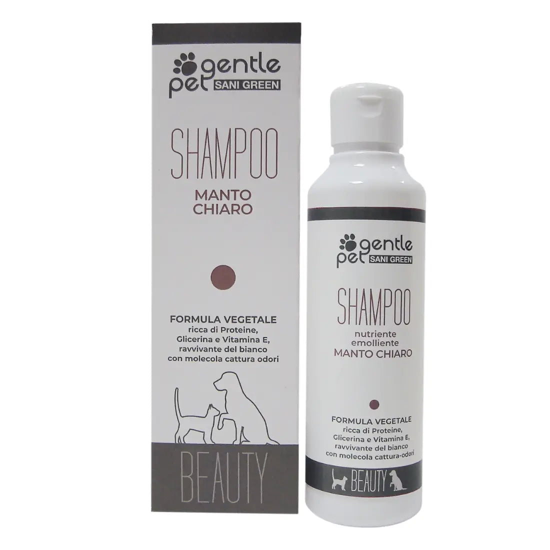 Șampon pentru animale cu păr deschis - Protecție culori, 250ml