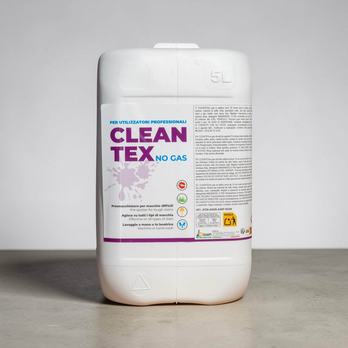 Detașant profesional fără gaz - CleanTex No Gas, 5L
