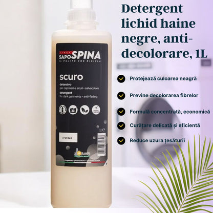 Detergent lichid haine negre, anti-decolorare, 1L