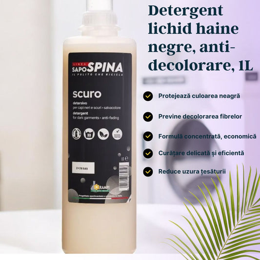 Detergent lichid haine negre, anti-decolorare, 1L