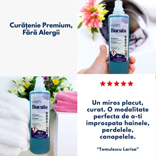 Detergent igienizant pentru rufe, hipoalergenic, 1L