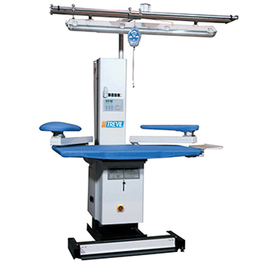 Masă dreptunghiulară aspiranta si suflanta cu reglare pe înălțime, pentru conectarea la un sistem central de abur.