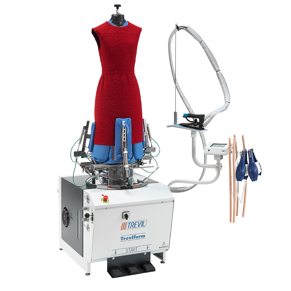 Manechin tensionat dedicat calcatului de veste si paltoane