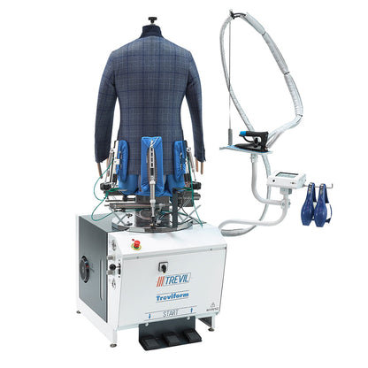 Manechin tensionat dedicat calcatului de veste si paltoane